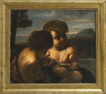 Scuola Bolognese — Gesù Bambino e San Giovannino